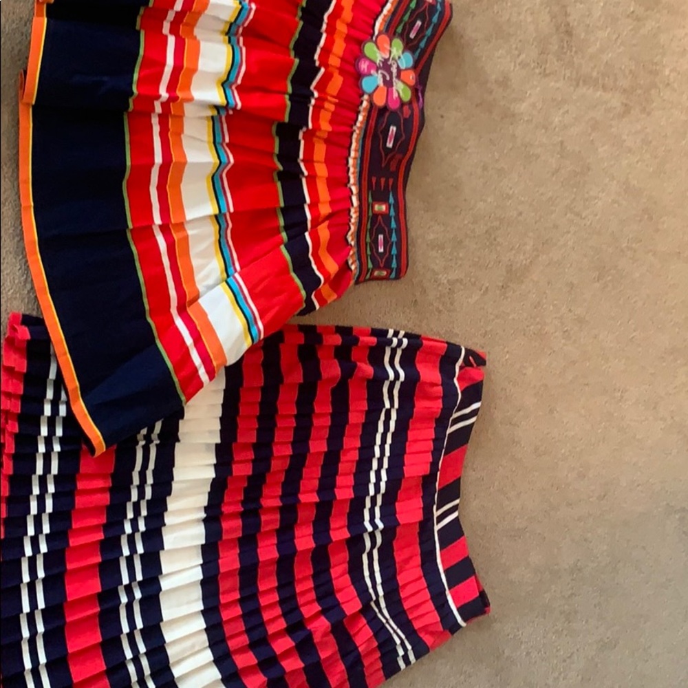 2 striped skirts siZe small, one mini one midi